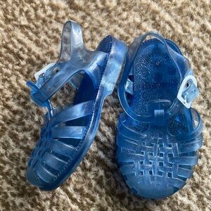 Toddler Jellies Blue Sandals Summer Beach Shoes Buckle Size 5.5 Vintage 90's Y2K